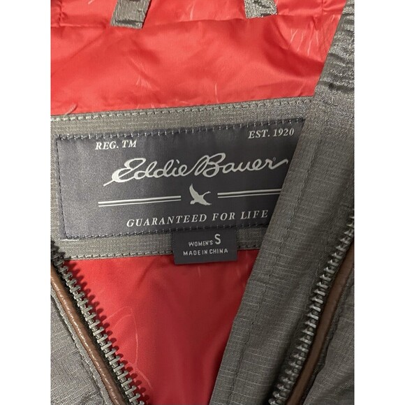 Eddie Bauer Yukon Down Puffer Vest Jacket Taupe Shimmer Size S - Picture 4 of 9